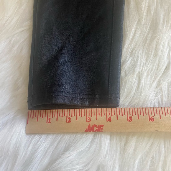 Black Faux Leather Leggings - Picture 8 of 9